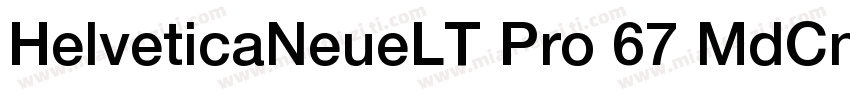 HelveticaNeueLT Pro 67 MdCn字体转换
